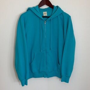 Blair Teal Zip Hoodie Sweatshirt